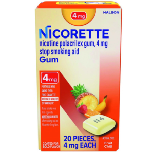 Nicorette Nicotine Gum 4mg Fruit Chill 20 Ct