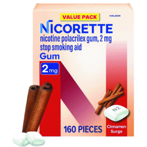 Nicorette Nicotine Gum Cinnamon Surge 2mg 160 Ct