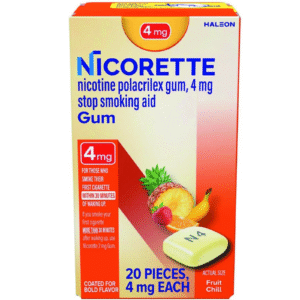 Nicorette Nicotine Gum 4mg Fruit Chill 20 Ct