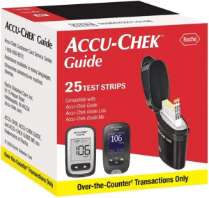AccuChek Guide 25ct or NFR (yellow stripe) (no grading requirements)